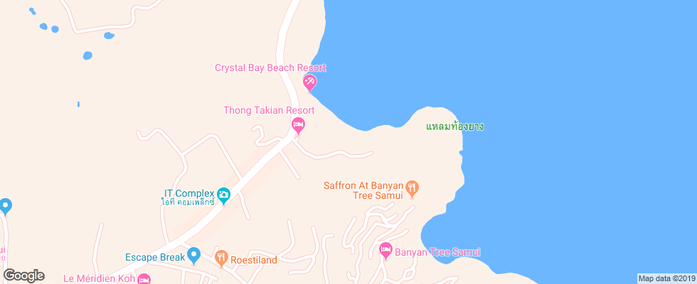 Отель Samui Yacht Club на карте Таиланда