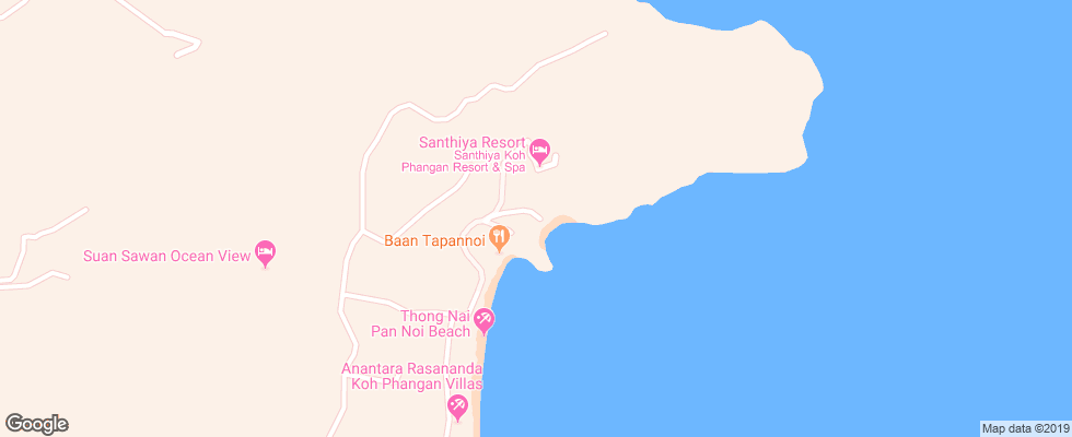 Отель Santhiya Resort & Spa на карте Таиланда