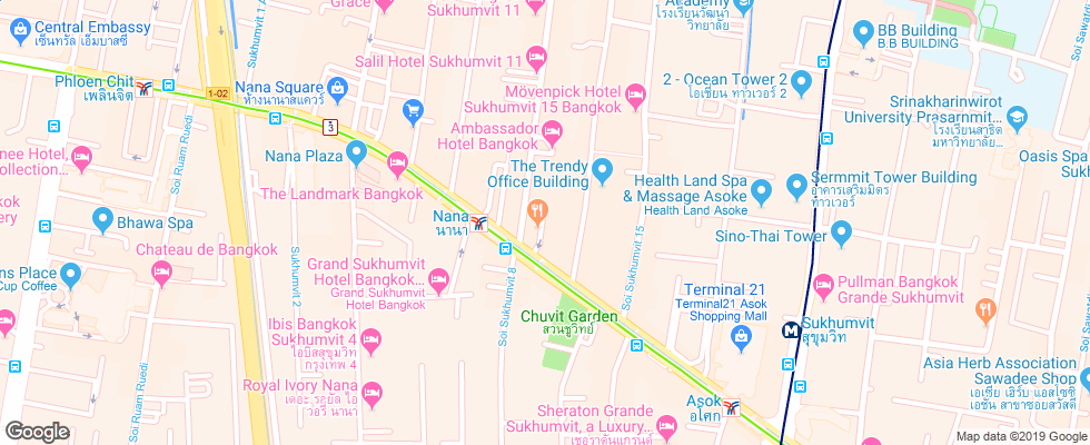 Отель Studio Nana By Icheck Inn на карте Таиланда