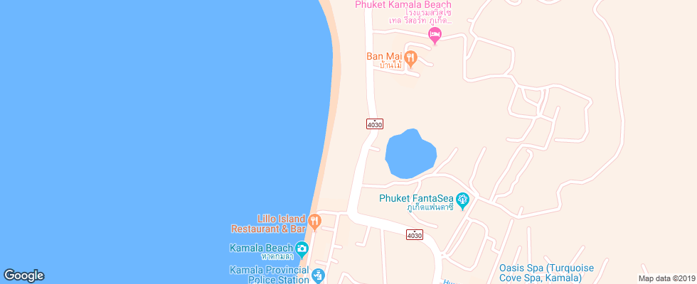 Отель The Naka Phuket на карте Таиланда