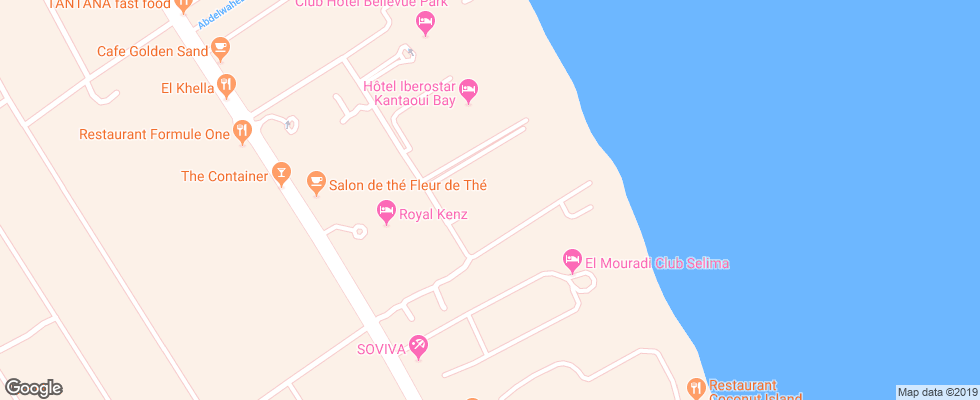 Отель El Mouradi Palm Marina на карте Туниса