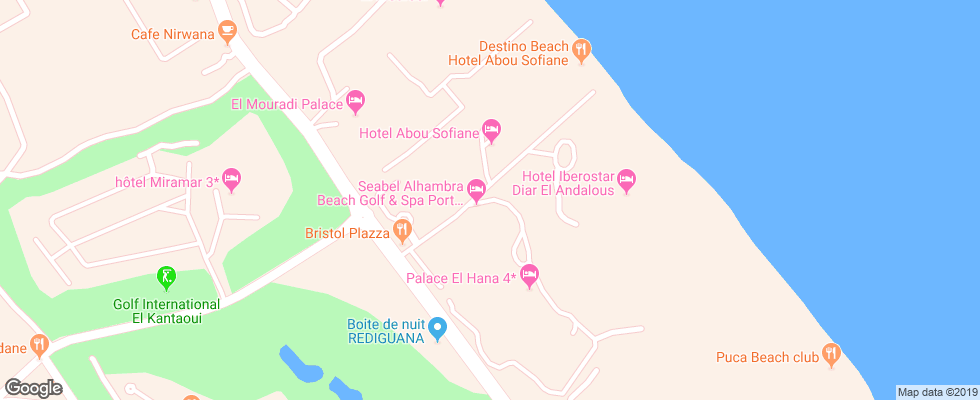 Отель Les Maisons De La Mer на карте Туниса