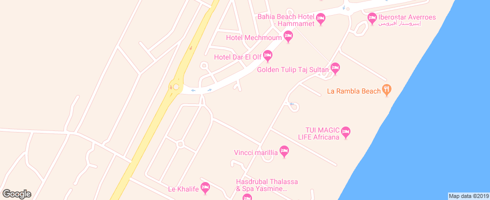 Отель Medina Belisaire And Thalasso на карте Туниса