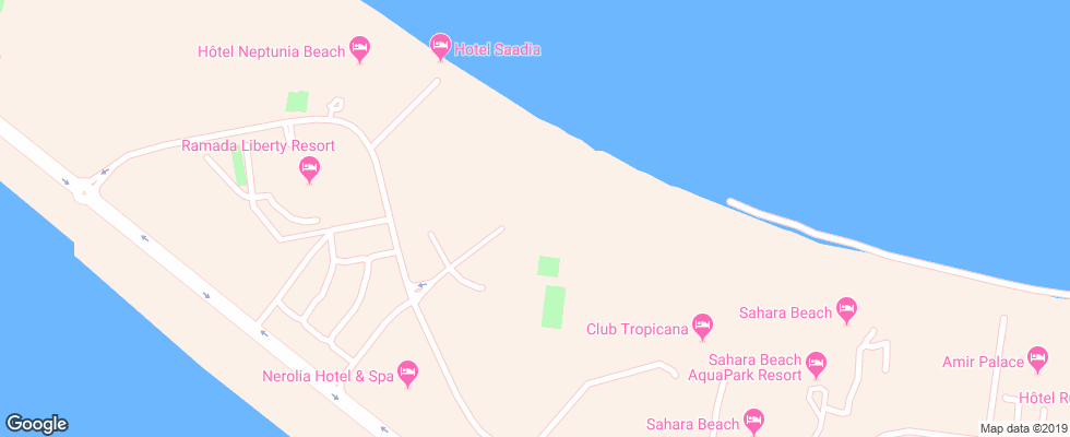Отель Skanes El Hana на карте Туниса