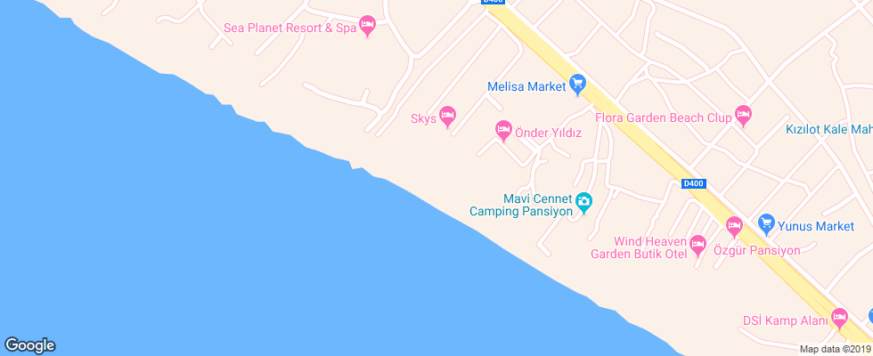 Отель Adora Side на карте Турции