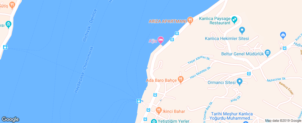 Отель Ajia на карте Турции