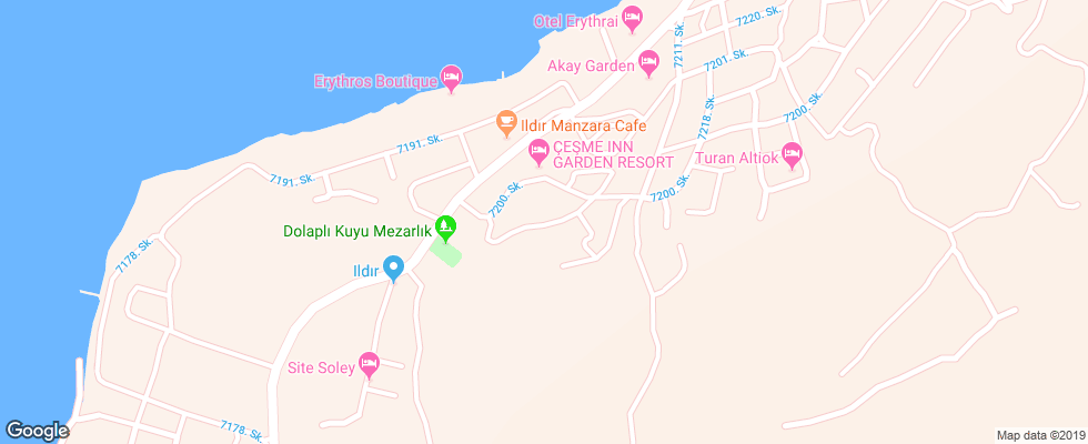 Отель Akay Garden Resort на карте Турции