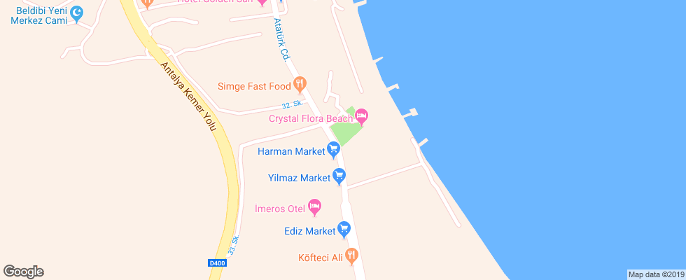 Отель Akka Residence на карте Турции