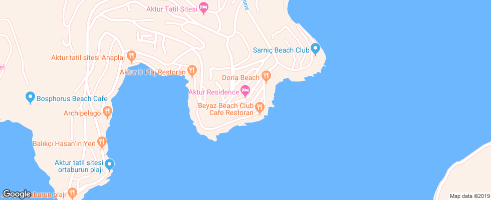 Отель Aktur Residence на карте Турции