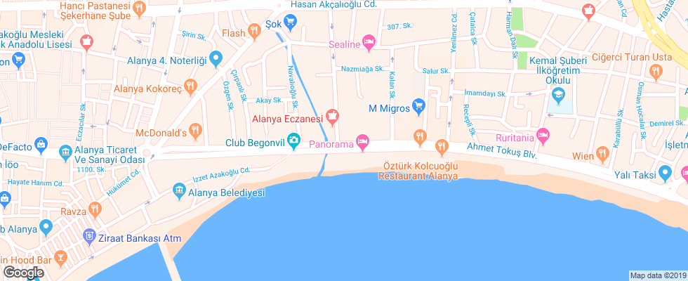 Отель Alanya Buyuk на карте Турции