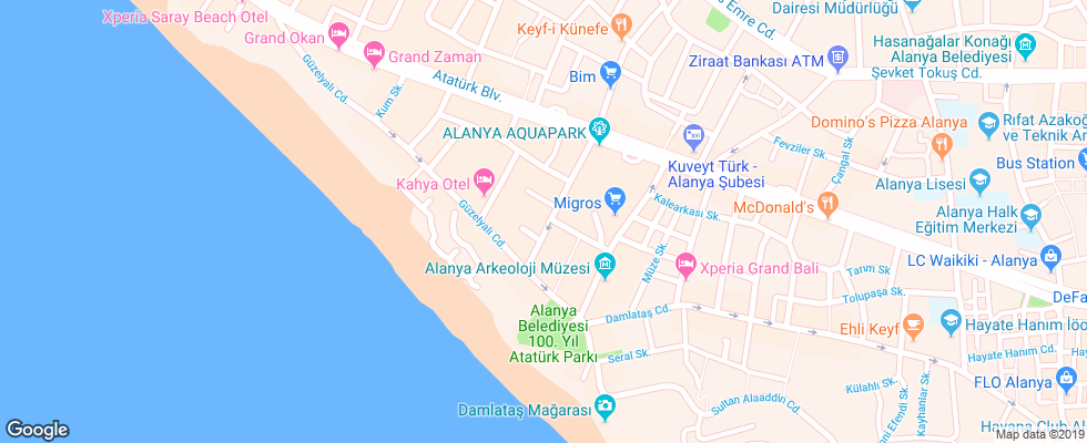 Отель Alin Hotel на карте Турции