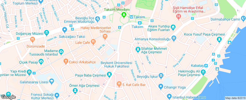 Отель Alkoclar Keban Hotel Taksim на карте Турции
