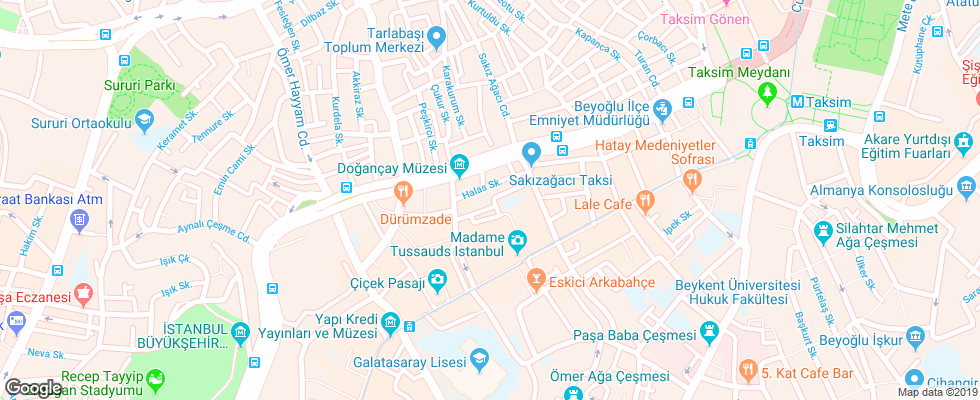 Отель Allaaddin Butique Hotel на карте Турции