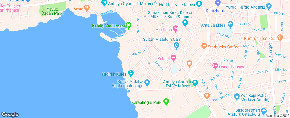 Отель Alp Pasa Hotel на карте Турции