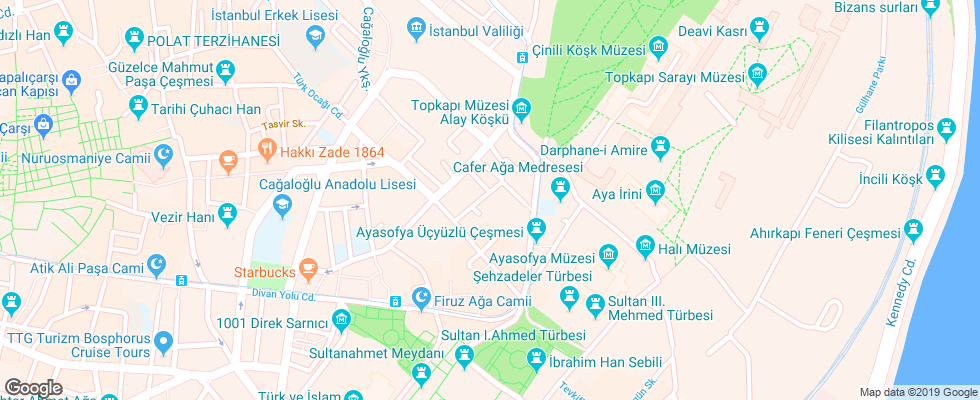 Отель Anadolu на карте Турции