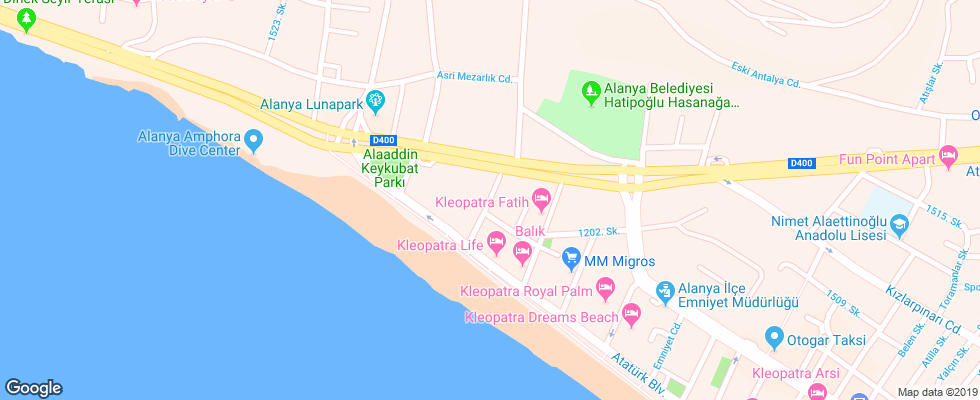 Отель Anahtar Apart на карте Турции