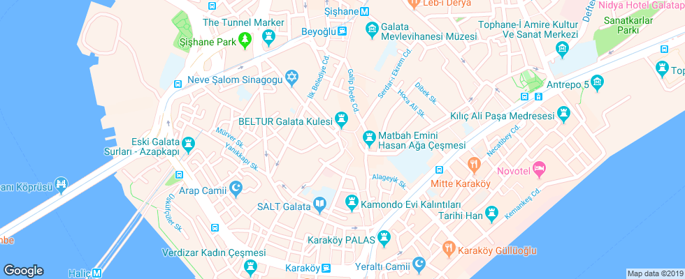 Отель Anemon на карте Турции
