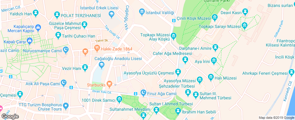 Отель Arden Park Hotel на карте Турции