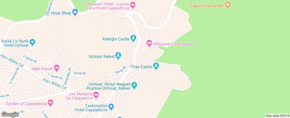 Отель Argos In Cappadocia на карте Турции