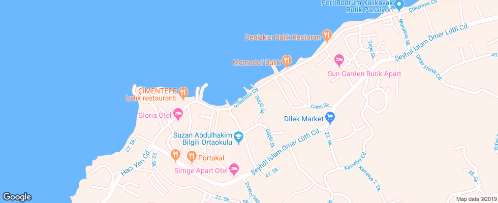 Отель Art Suites на карте Турции
