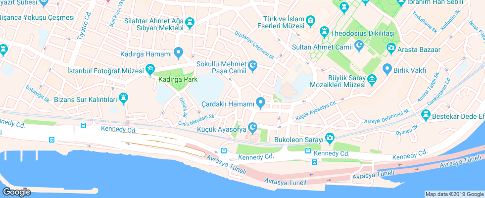 Отель Ast Hotel на карте Турции