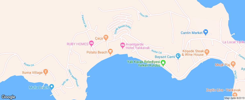 Отель Avantgarde Yalikavak на карте Турции