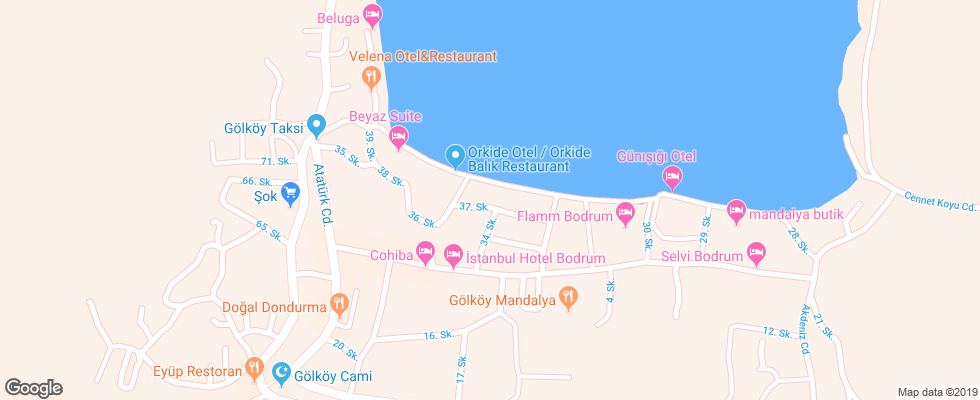Отель Babana на карте Турции