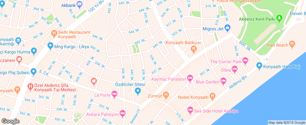 Отель Behram на карте Турции