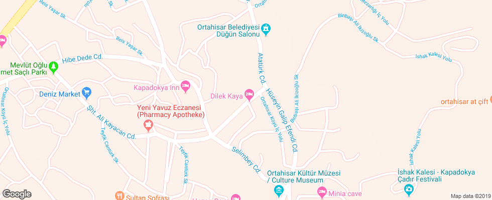Отель Burcu Kaya на карте Турции
