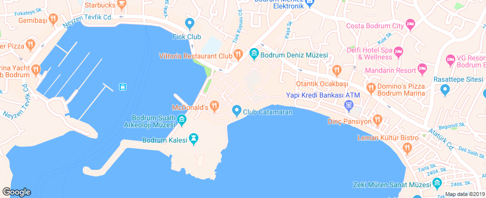 Отель Can Bodrum на карте Турции