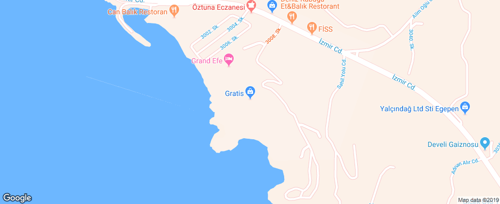 Отель Club Marvy на карте Турции