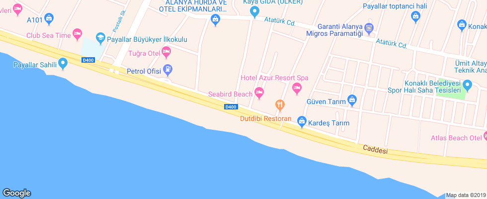 Отель Club Sun Heaven Hotel на карте Турции