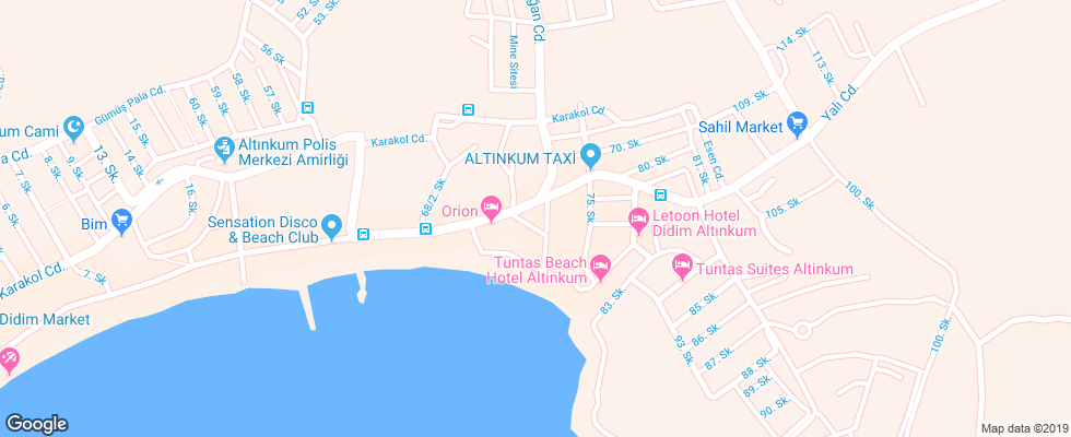 Отель Corner Boutique на карте Турции