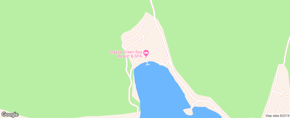 Отель Crystal Green Bay Resort на карте Турции