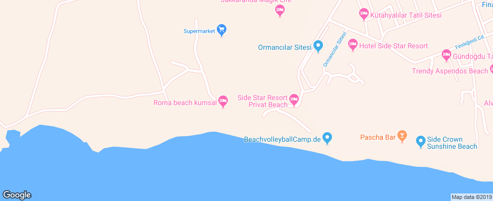 Отель Defne Kumul Suites на карте Турции