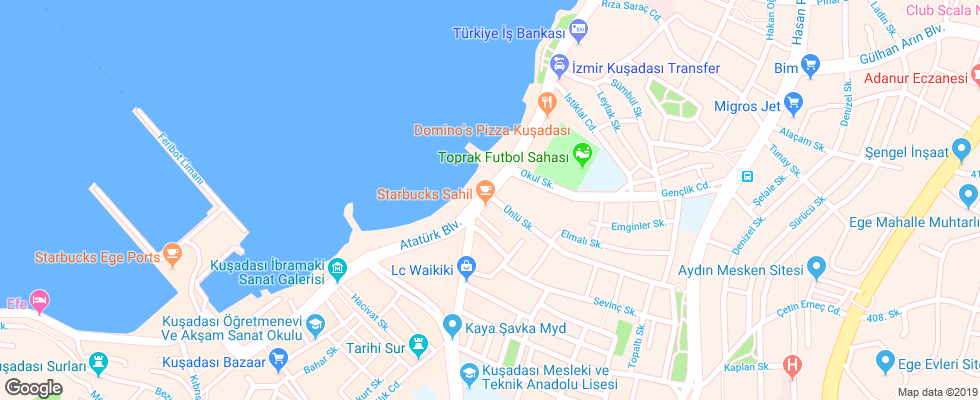 Отель Derici на карте Турции