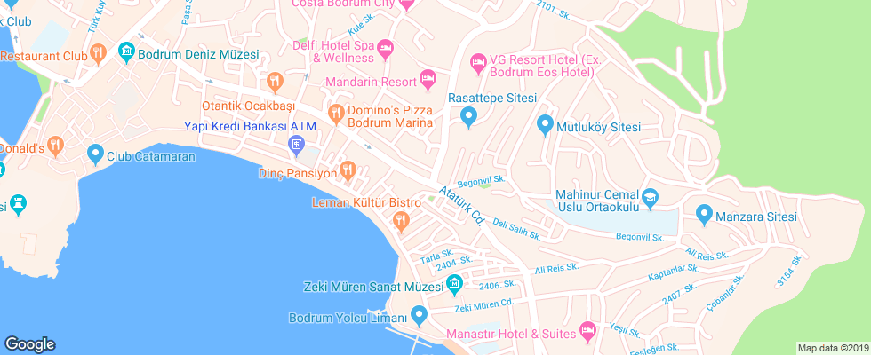 Отель Ena Boutique на карте Турции