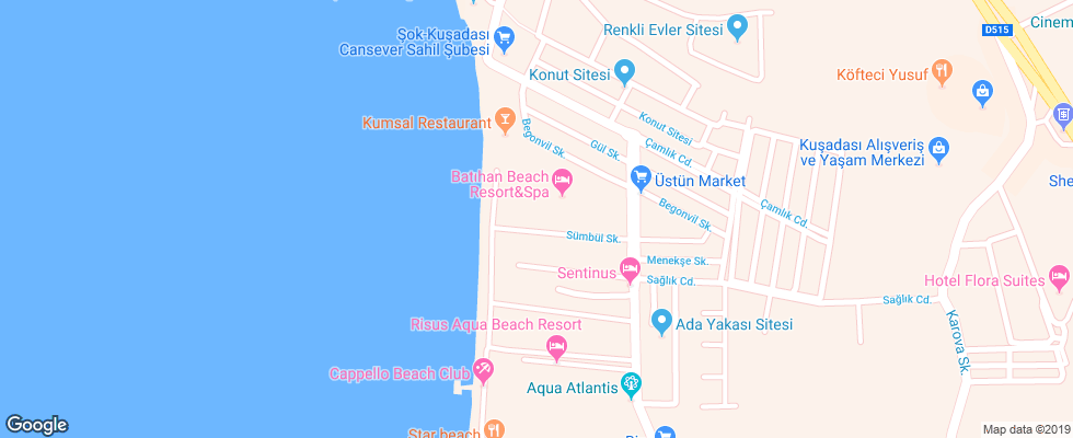 Отель Ephesia Hotel на карте Турции