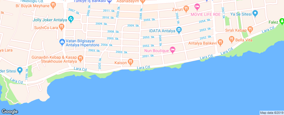 Отель Espina Boutique Hotel на карте Турции
