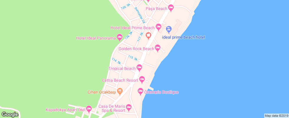 Отель Flamingo Hotel на карте Турции