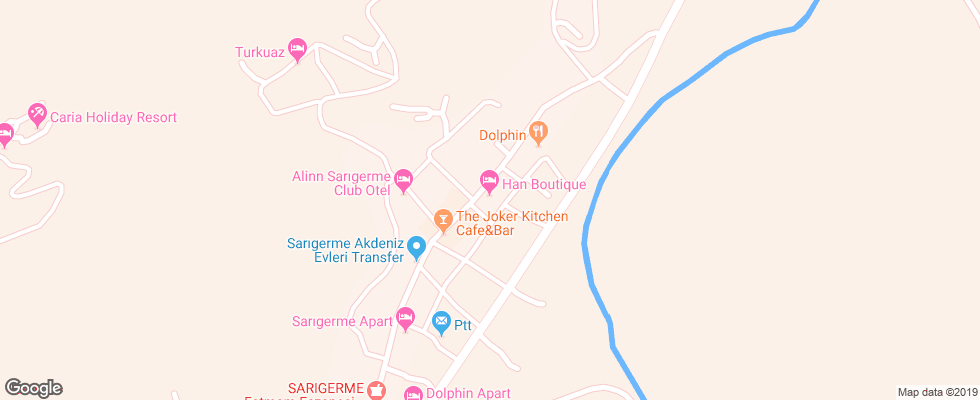Отель Han Boutique Hotel на карте Турции