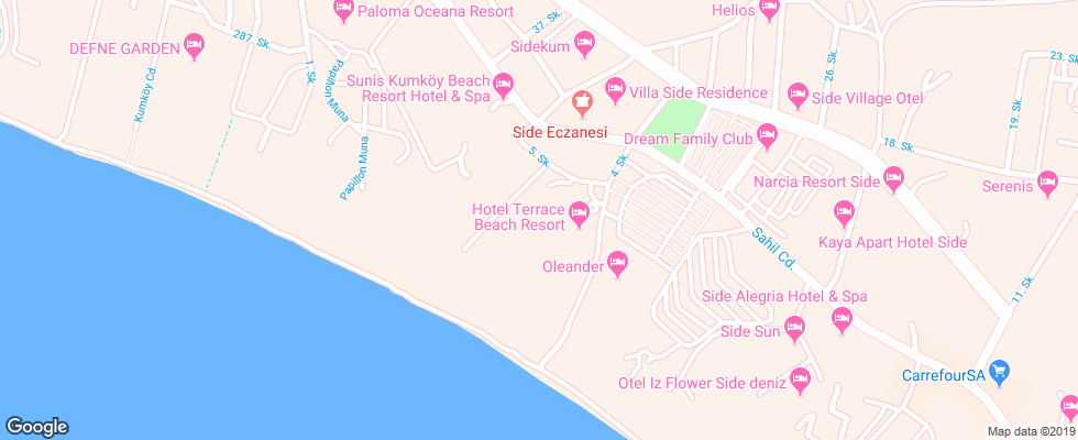 Отель Hane на карте Турции