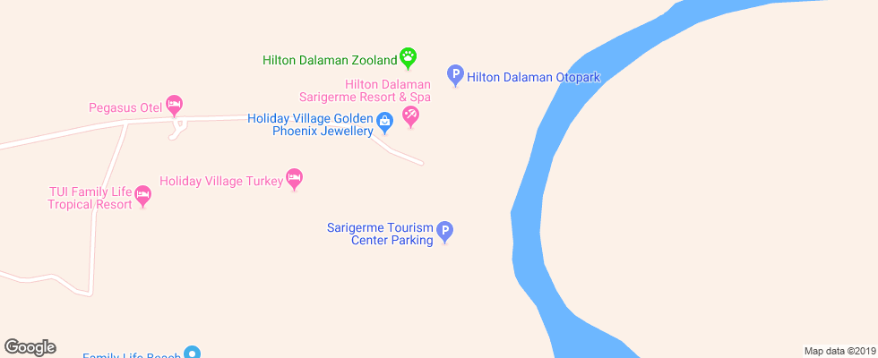 Отель Hilton Dalaman Sarigerme Resort & Spa на карте Турции