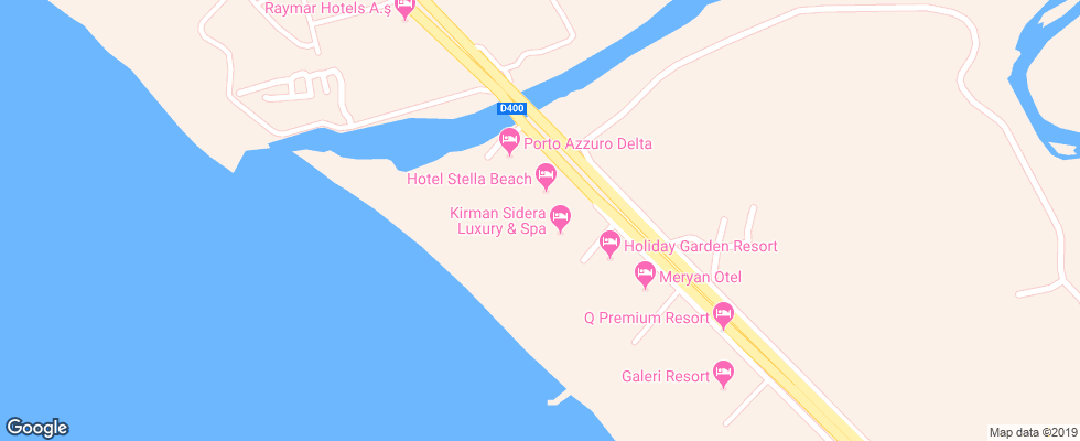 Отель Holiday Park Resort на карте Турции