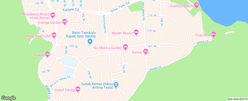 Отель Iko Melisa Garden на карте Турции