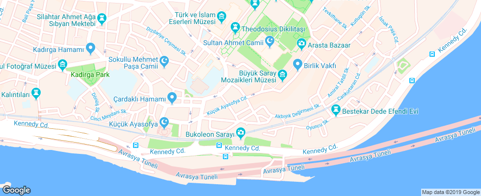 Отель Instanbul Holiday на карте Турции
