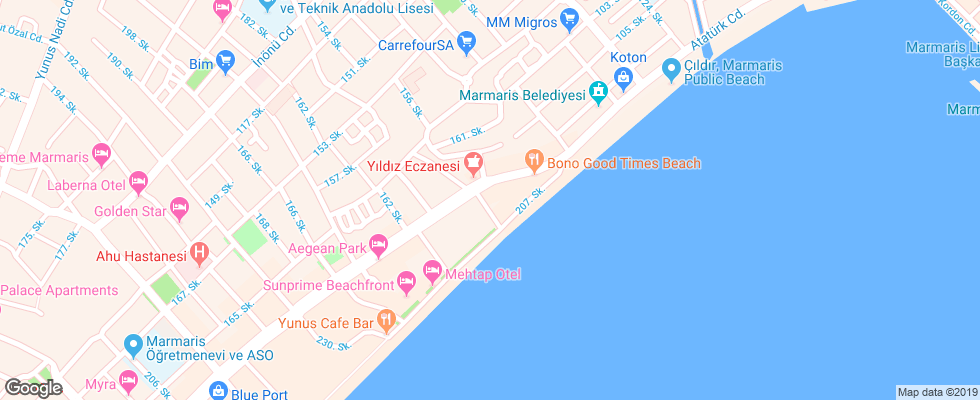 Отель Ketenci на карте Турции