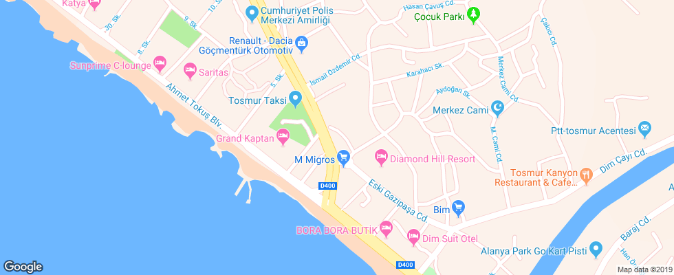 Отель Kingas Hotel на карте Турции
