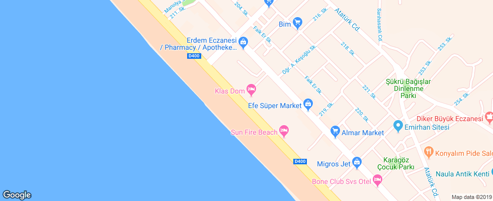 Отель Klas Dom Hotel Anex на карте Турции