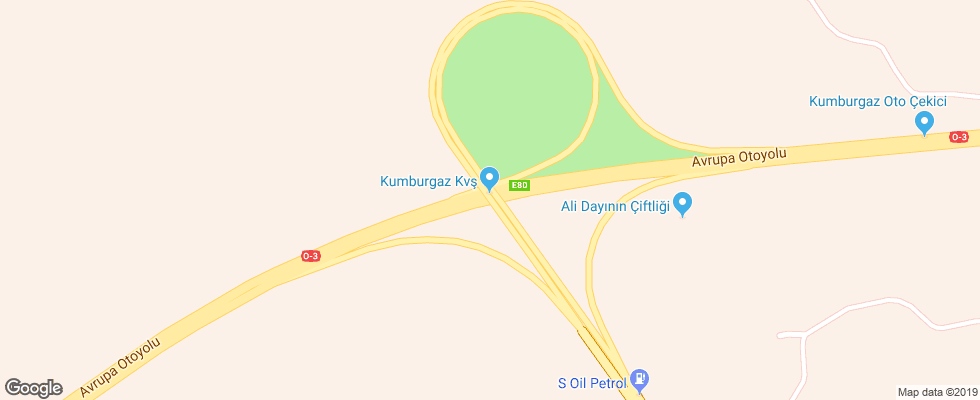 Отель Kumburgaz Marin Princess на карте Турции